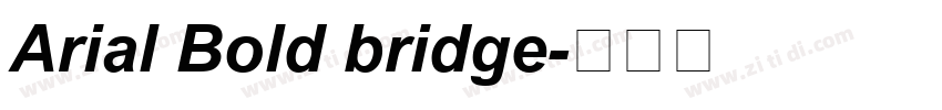 Arial Bold bridge字体转换